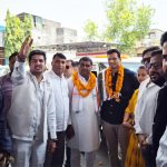 विशु अजमानी के नेतृत्व में भिलाई विधायक देवेंद्र यादव का जोरदार स्वागत